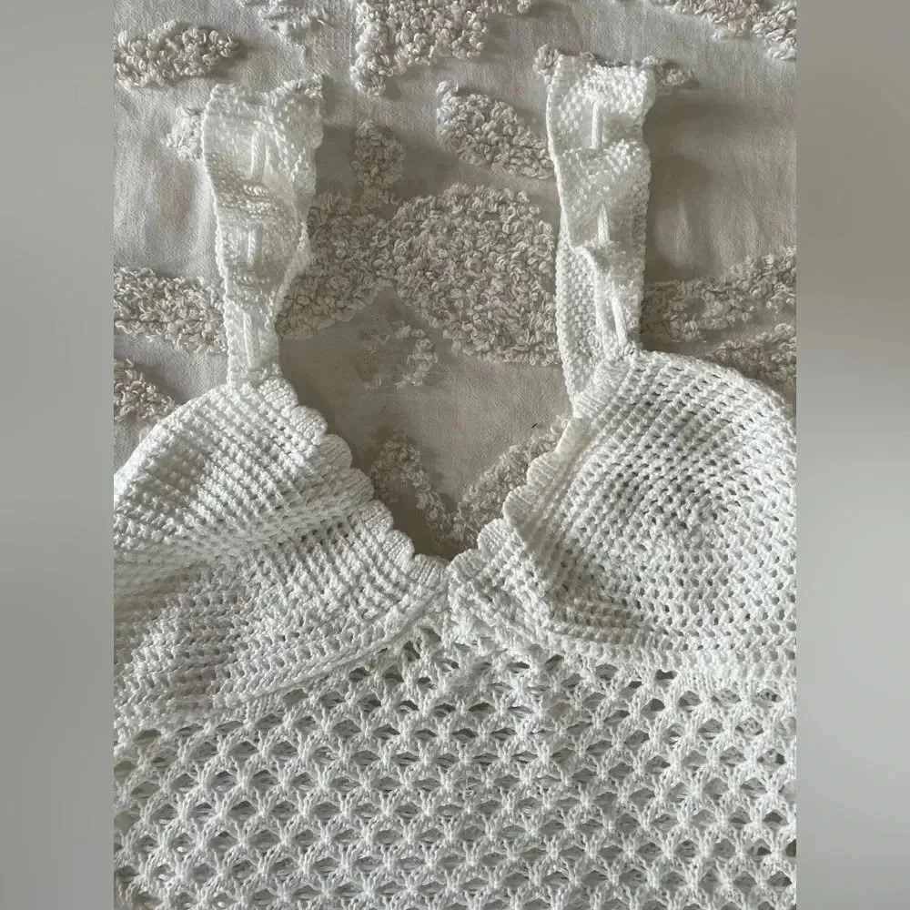 2 Piece Crocheted Tank Top and Mini Skirt - Picture 7 of 8